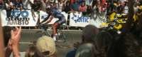 George Hincapie (winner of the race) 100m before the finish line.