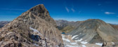 Shepherd Lake lies below.  Excelsior Mountain is at the right.