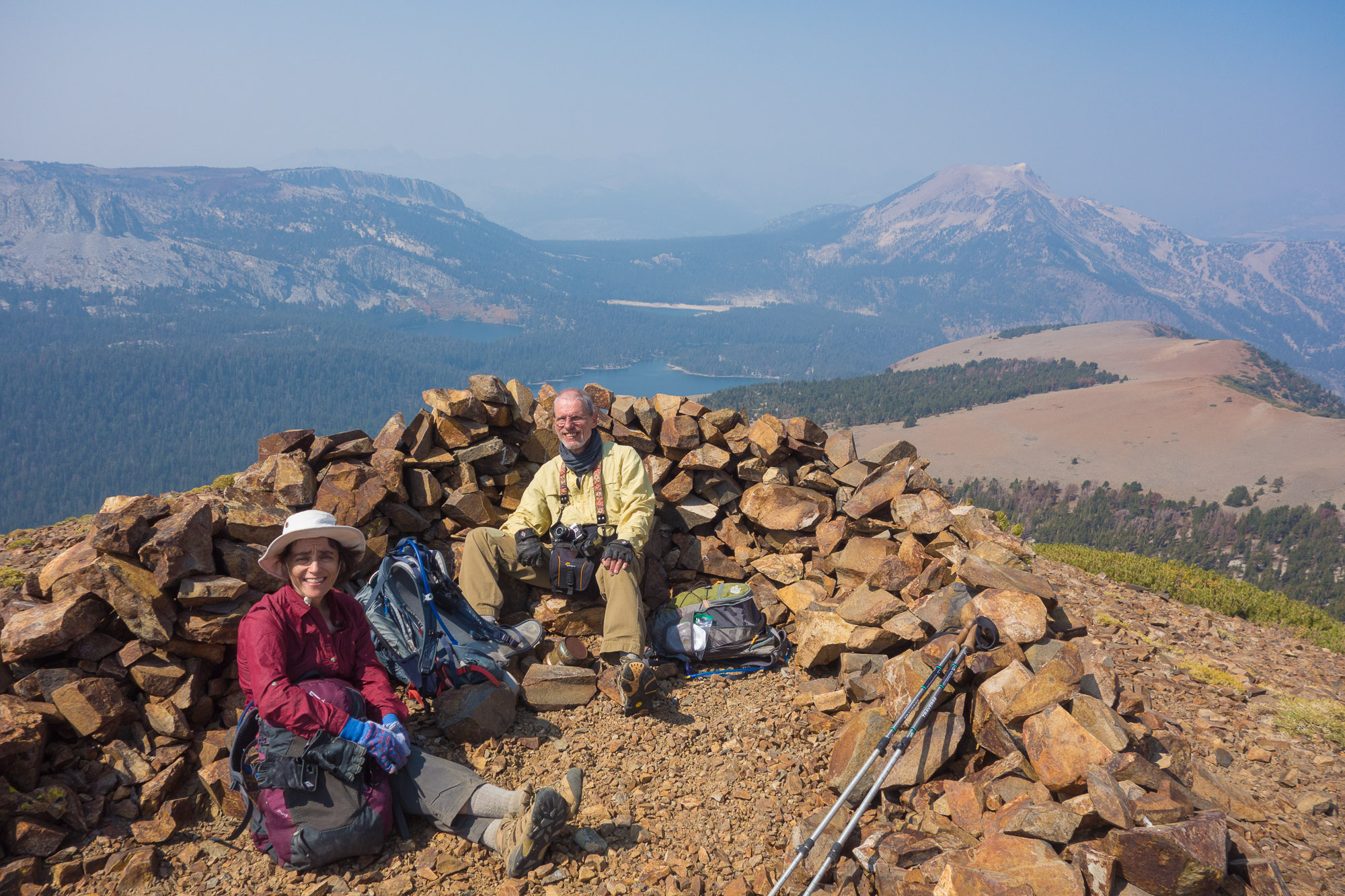 Mammoth Mountain and Mammoth pass are in the background.