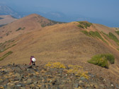 Red Peak is the second peak (Yellow Peak) in the background.  Photo courtesy of Frank Paysen.