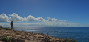 David enjoys the view at Shipwreck Point.