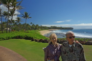 Kay and David near Shipwreck Beach
