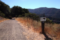 Woods Trail trailhead at Hicks Rd. (1400ft)