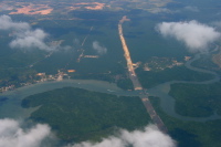 Clearing land for a road in Malaysia