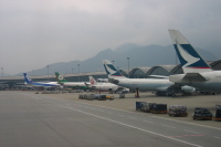 Arriving at Hong Kong International Airport (2)