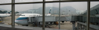 Getting ready to board the plane home.