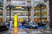 Opels on display at the Raffles City Mall