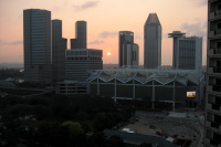 Sunrise over Suntec