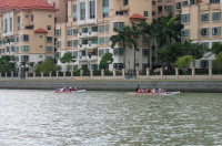 Rowers on the river