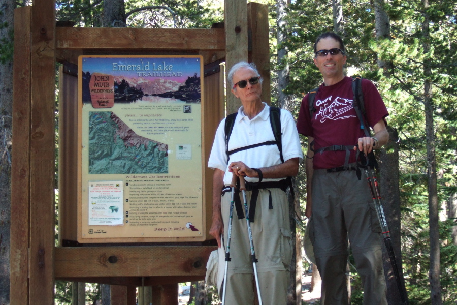 David and Bill at the end of the hike.