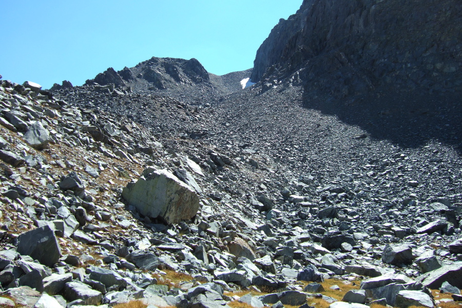 Our proposed route to Mammoth Crest