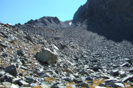 Our proposed route to Mammoth Crest