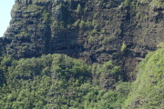 Recesses in the east face of Mt. Nounou