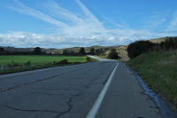 Heading north on Cloverdale Rd.