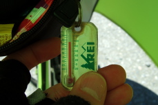 Temperature in Stevens Canyon