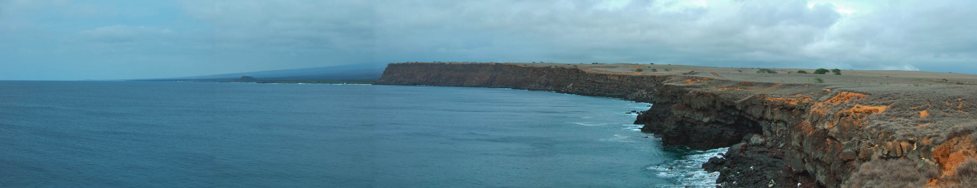 View north along the coast from South Point