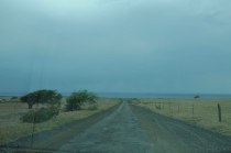 We approach South Point on a short section of bumpy asphalt road.