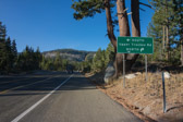 Heading north takes me back toward Tahoe Mountain where I rode the day before, turning right is an alternate route to CA89 on its lower climb to Luther Pass.