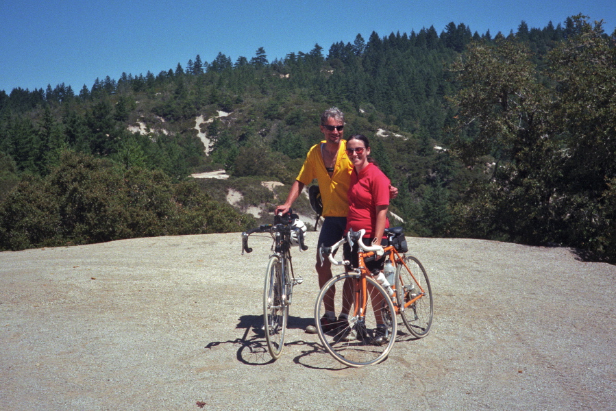 Frank and Stella on South Butano Fire Road
