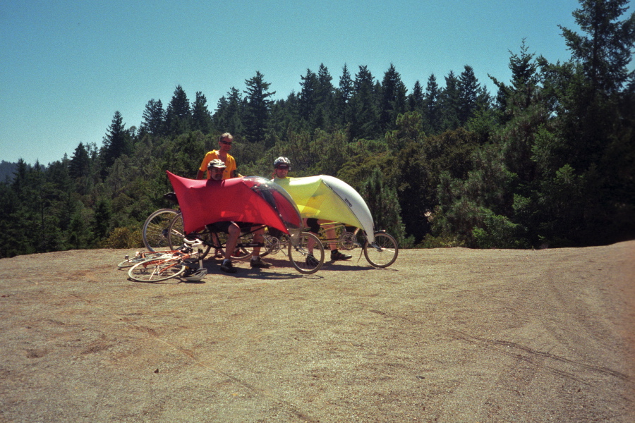 Ron, Frank, and Bill on South Butano Fire Road