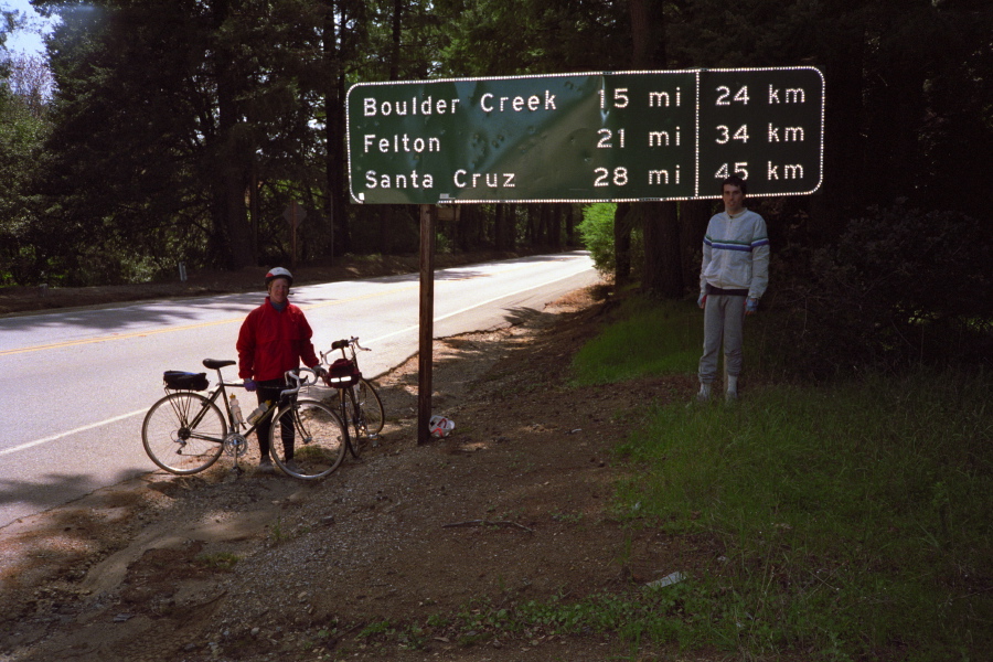 Chris and Bill at Saratoga Gap.