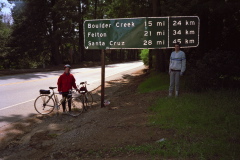 Chris and Bill at Saratoga Gap.