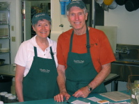 Elaine and Jerry at the Health Deli, St. George, UT.