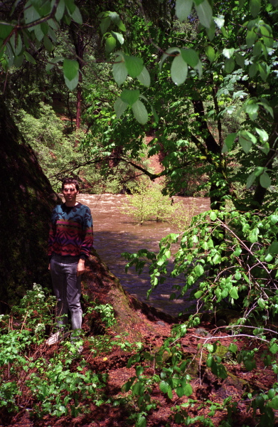 Bill at American River near Kyburz.