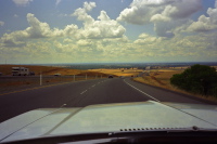 Descending from El Dorado Hills into Sacramento.