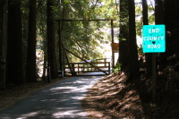 Lower gate on Bear Gulch Rd. west (1180ft)