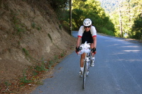 Rick Challman climbing Old La Honda west (1240ft)