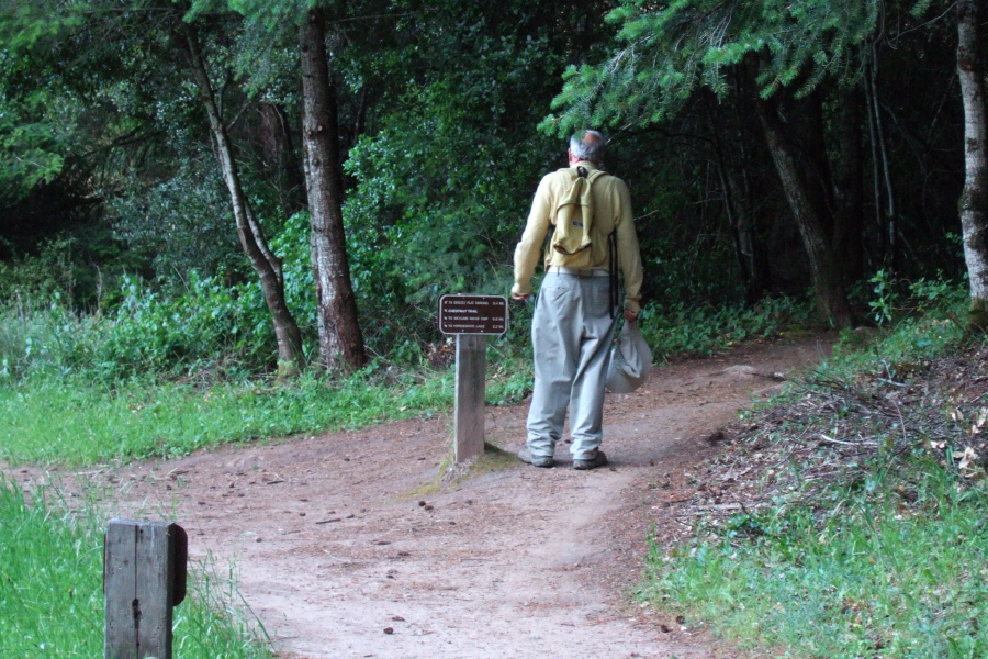 Trail to Grizzly Flat Trailhead (to the right)