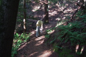 David on the trail to Grizzly Flat Trailhead