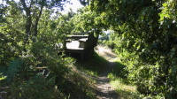 Trail down the north end of Russian Ridge (2360ft)