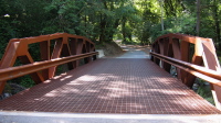 New steel bridge across Stevens Creek (1100ft)