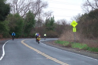 The group continues down Alhambra Valley Rd.