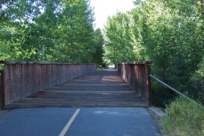 Crossing the Big Wood River at the southern end of Ketchum