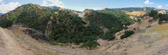 Many hikers take Camp Ohlone Road at the bottom of the canyon.