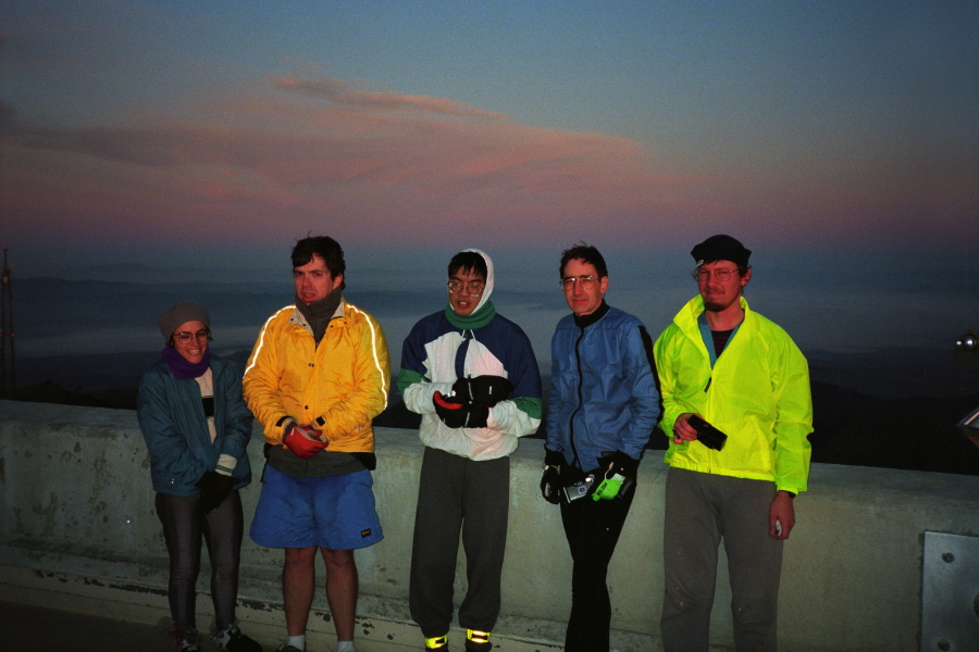 Group photo rehearsal.