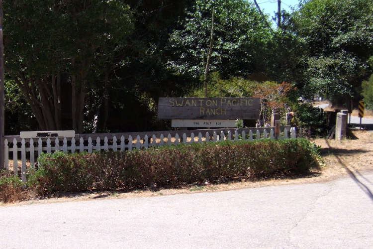 Entrance to the Swanton Pacific Ranch.