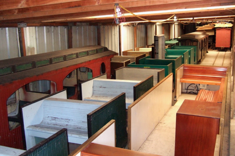 Passenger cars for the Swanton Pacific.