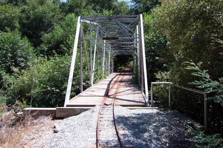 Ed Carnegie Bridge over Scott Creek.