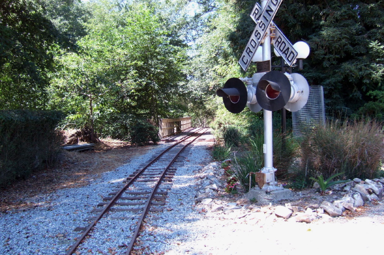 View north from the crossing.