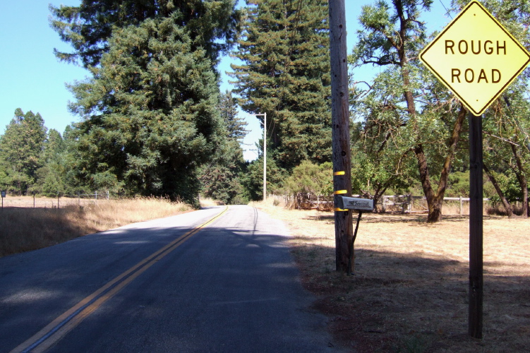 Western end of Smith Grade Rd. at Bonny Doon Rd.