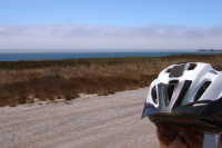 Fog bank hanging over the ocean at Whaler's Cove.