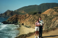 Maura and Bill near Devil's Slide on CA1