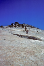 Laura is on her way up Sentinel Dome.
