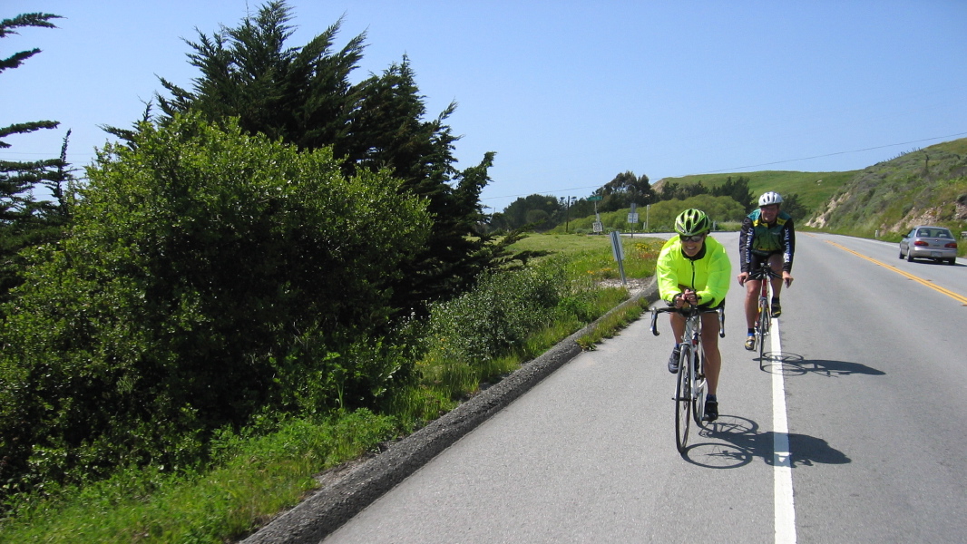 Riding south on CA1 near Santa Cruz (2)