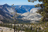(l to r): Clouds Rest, Half Dome, Glacier Point, and Mt. Watkins