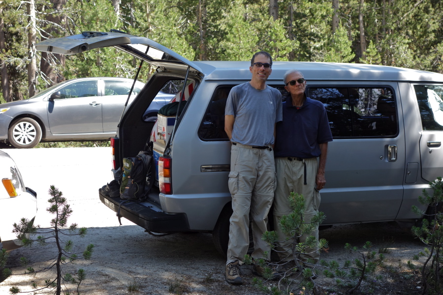 Bill and David at the end of the hike